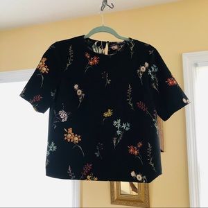 Floral Zara Cropped Blouse